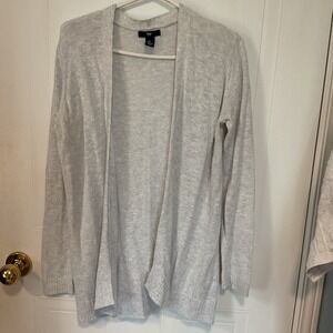 Gap Cardigan Women Size S Gray Excellent Open Front Lightweight Knit Layering